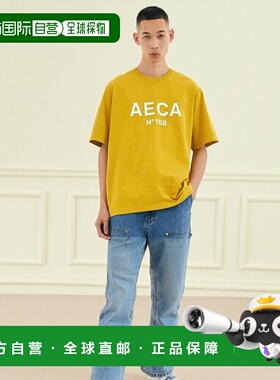 韩国直邮AECA WHITE 男士T恤AWCMSSBBTTSST006A2YD AECA BIG LOGO