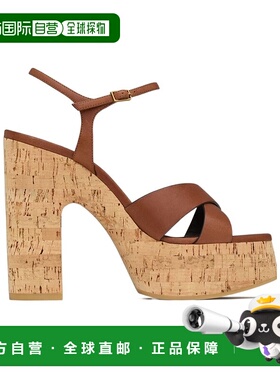 香港直邮Saint Laurent BIANCA高跟凉鞋 818934DWE00厚底