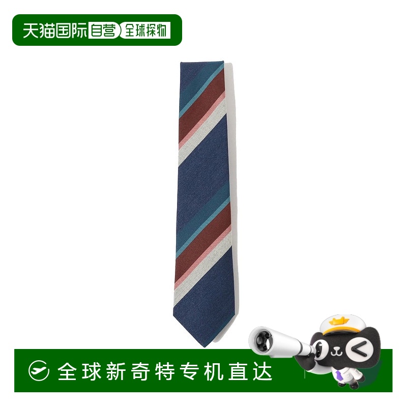 1h可退 日本直邮FRANCO BASSI 男士丝棉条纹领带 21553012380