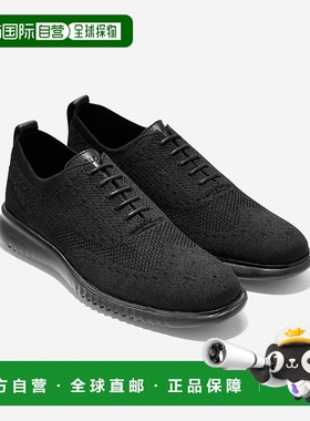 自营 Cole Haan 男士 2.ZEROGRAND Wingtip Oxford - 黑色 stitch
