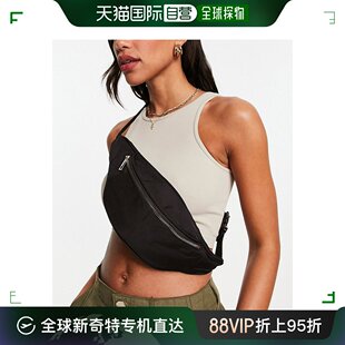 bag 腰包 女士DESIGN bum ASOS black 香港直邮潮奢