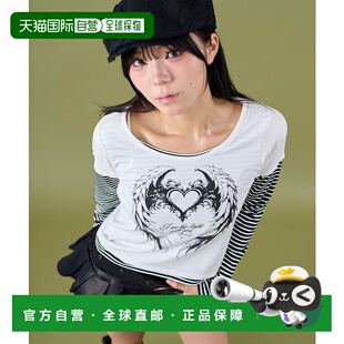 1h可退 日本直邮dispark 女装 25年秋冬新作 假两件设计长袖T恤