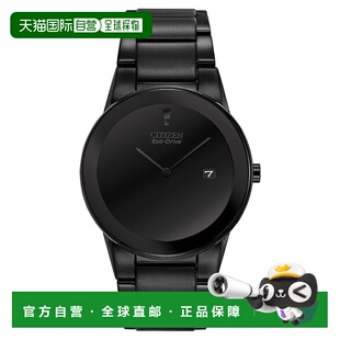 自营Citizen Men's Axiom Black Dial Watch - black 美国奥莱直