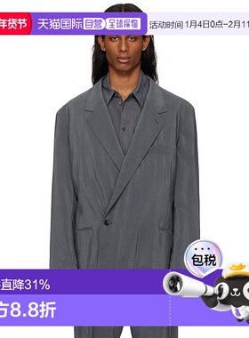 香港直邮Lemaire 男士 灰色 Soft DB 西装外套 JA1076LF1308