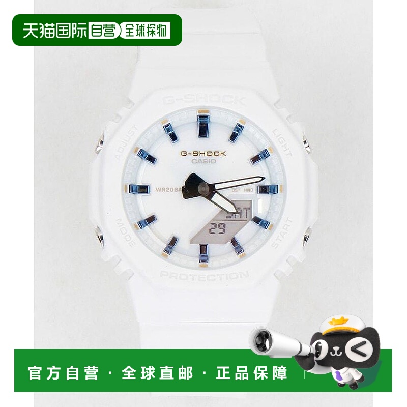 1h可退 日本直邮卡西欧 男士 2025限定白色蓝调情侣对表 背刻天使