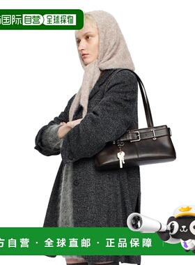 韩国直邮OSOI女士通用款女包SHOULDER BROCLE MINI [STAIN BROWN]