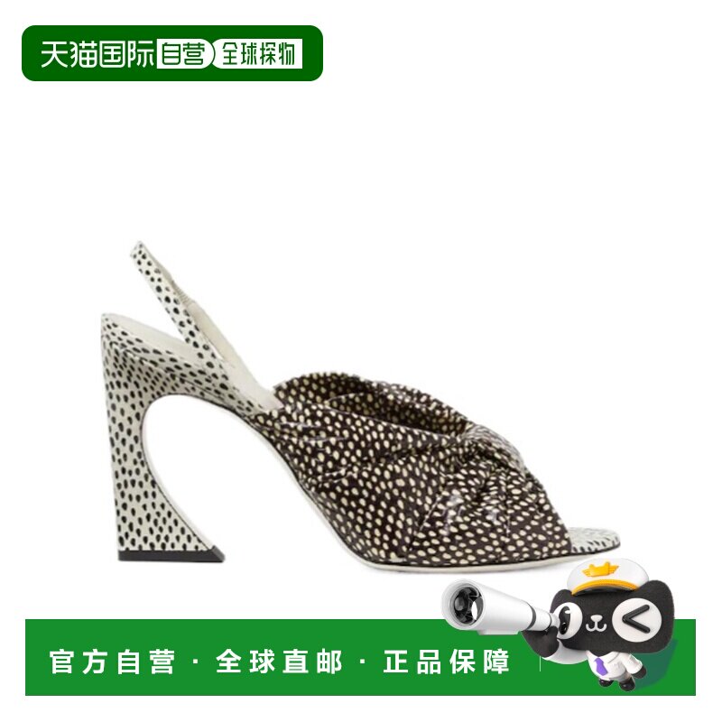 1h可退 香港直邮Fendi 杏仁形鞋头露跟鞋 8X8880AYFB女鞋凉鞋图片