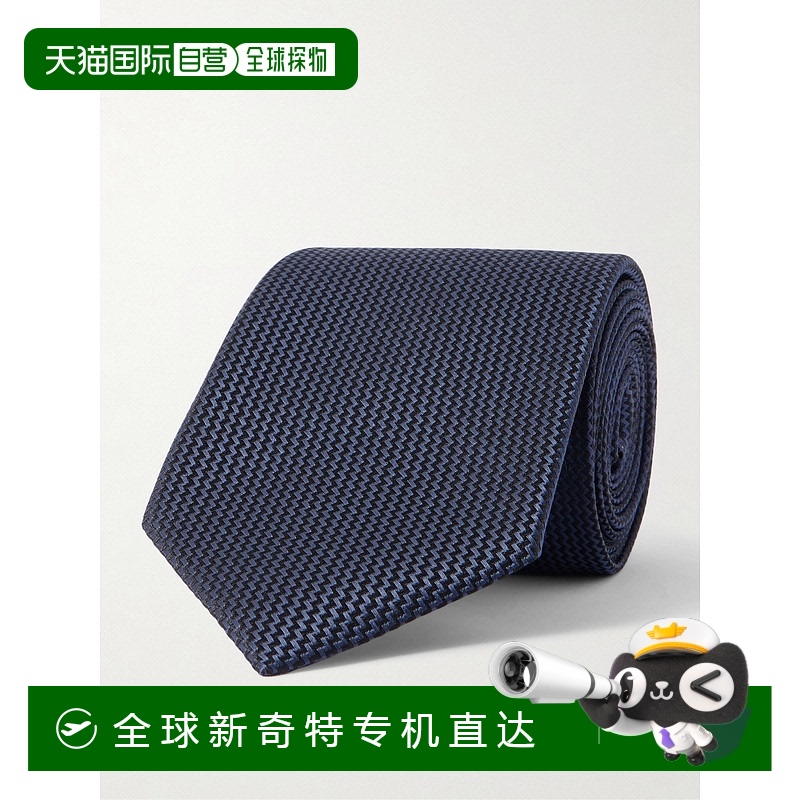 1h可退 香港直邮潮奢 Tom Ford 汤姆 福特 男士 8cm 真丝提花领带