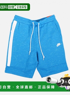 自营 Nike Tech Fleece短裤蓝/白628984-452男子-蓝色 美国奥莱直