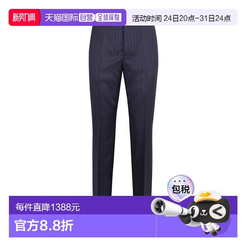 1h可退 欧洲直邮GIVENCHY 男士休闲裤 BM51H515Q9402 AW2024 黑色