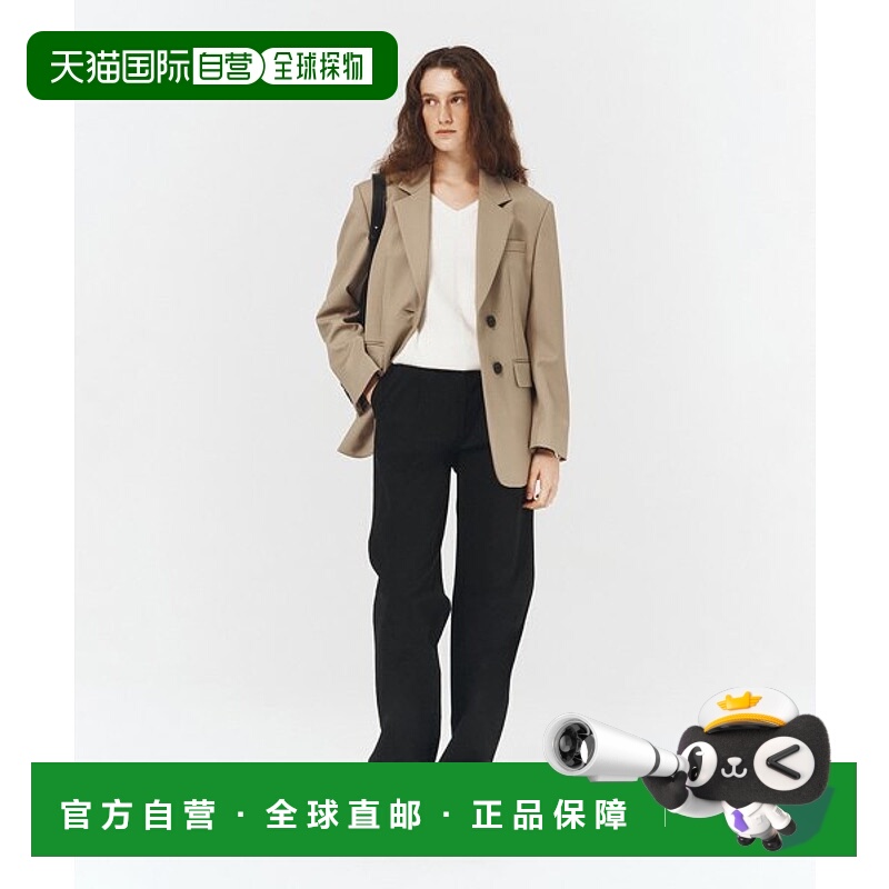 韩国直邮Dunst2023秋冬新品中性风经典女款西装裤UDPA3C201BK