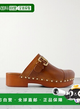 香港直邮Chloe 蔻依 女士 Jeannette 精饰皮质木屐 CH25A12ZLT27T