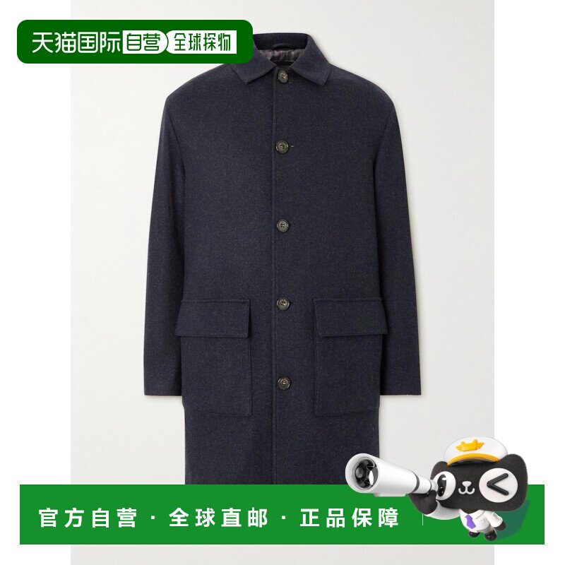 美国直邮Loro Piana 诺悠翩雅 男士 双面羊绒混纺大衣 FAM5789