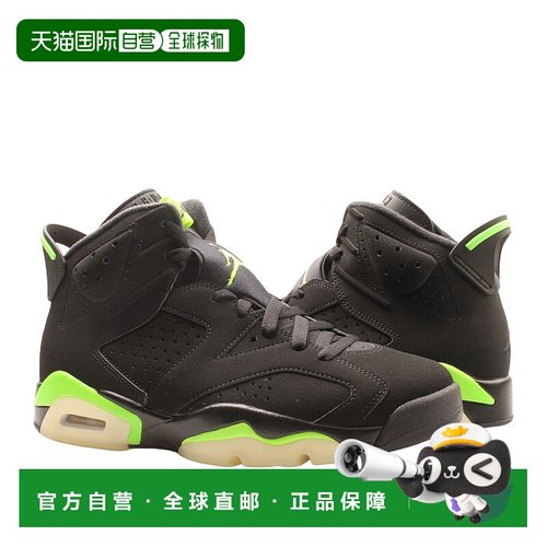 自营 Nike Air Jordan 6 Retro黑色/电绿色男子篮球鞋CT8529-003-