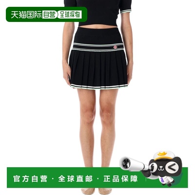 1h可退 香港直邮Casablanca 女士 黑色粘胶纤维半身裙 WPF25KW102