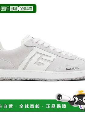 1h可退 香港直邮潮奢 Balmain 巴尔曼 男士 灰色 Swan Suede & Sm