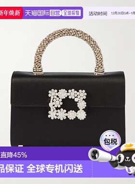 1h可退 香港直邮ROGER VIVIER 罗杰 维维亚 女士 Flower Strass