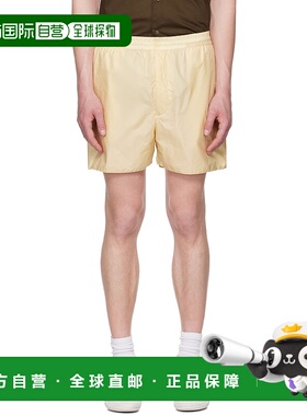 1h可退 香港直邮AURALEE 男士 黄色 Light Sheer Nylon 短裤 A25S