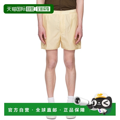 1h可退 香港直邮AURALEE 男士 黄色 Light Sheer Nylon 短裤 A25S