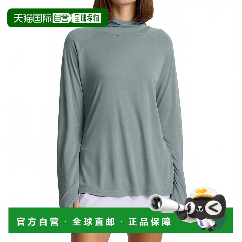 自营free fly女式竹制轻质连帽衫Ii板岩色 美国奥莱直发