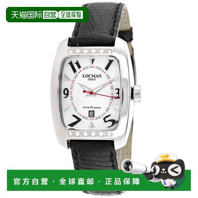 自营Locman女式经典白色表盘手表-白色 美国奥莱直发