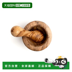 自营 Berard 手工制作橄榄木研钵和研杵套装，2.75 英寸 - 棕色