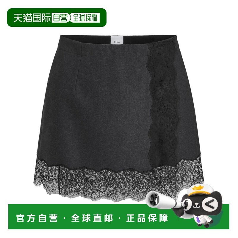 1h可退 香港直邮奢淘 Dior 蕾丝半身裙 女 641J21A1491