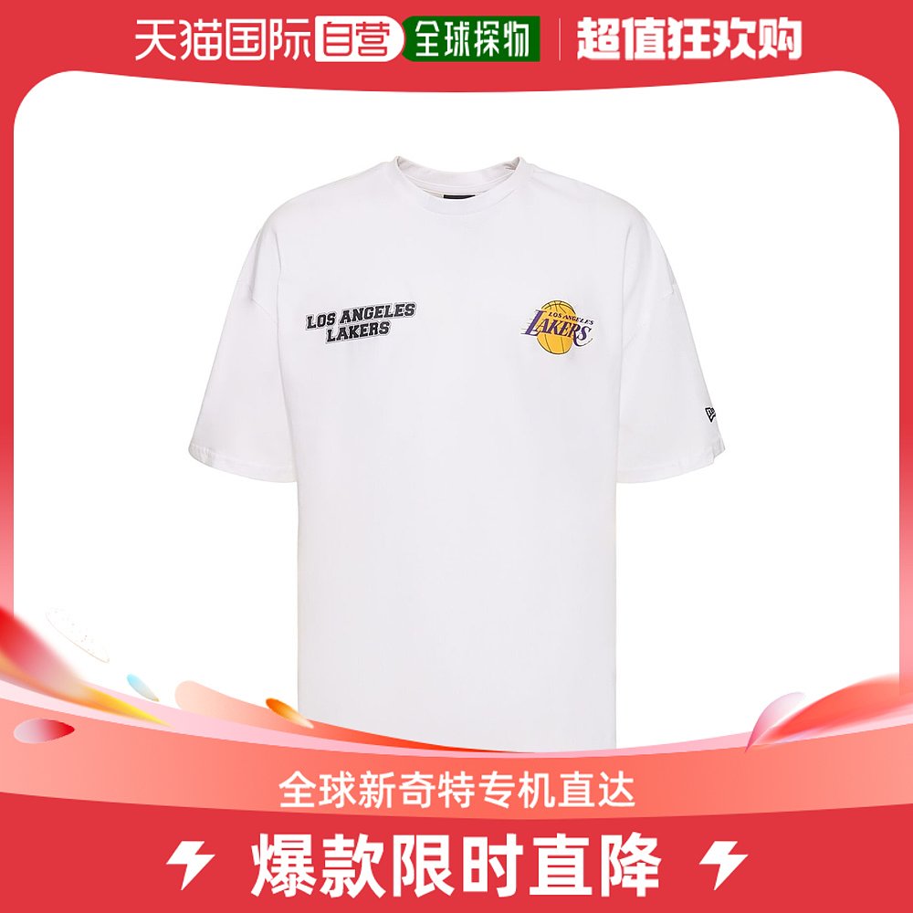 香港直邮潮奢 New Era男士NBA LA Lakers大廓型T恤