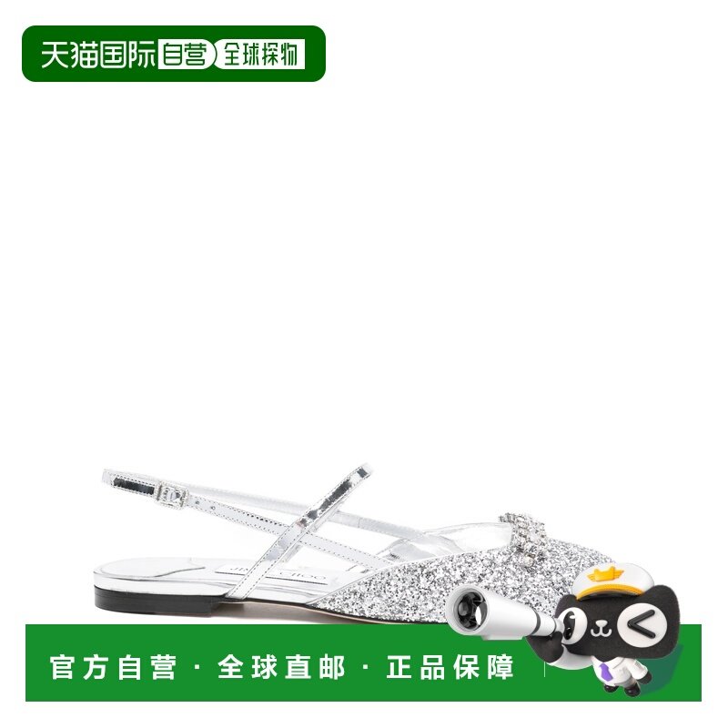 1h可退 香港直邮Jimmy Choo 周仰杰 女士 BELINDA SB 平底鞋 BELI,女鞋,时装凉鞋,淘宝优惠券,粉丝福利购,淘宝优惠卷