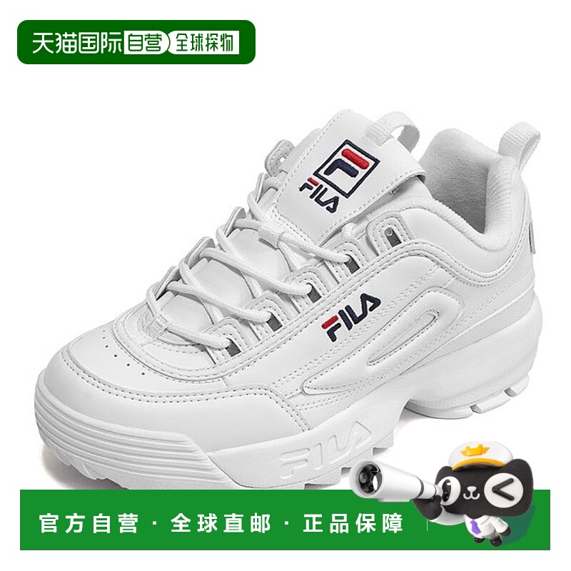 韩国直邮FILA Wheela Disruptor 2 男式女式中性运动鞋 丑陋鞋 白