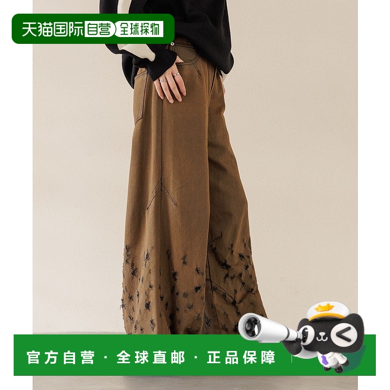 1h可退 日本直邮Anui 男女同款破洞复古牛仔裤 139846