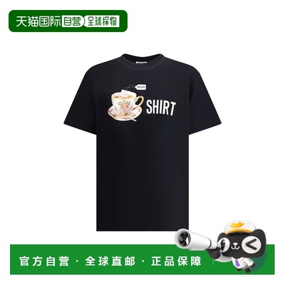 1h可退 香港直邮Moschino 莫斯奇诺 男士 whit 长款印花T恤 252ZZ