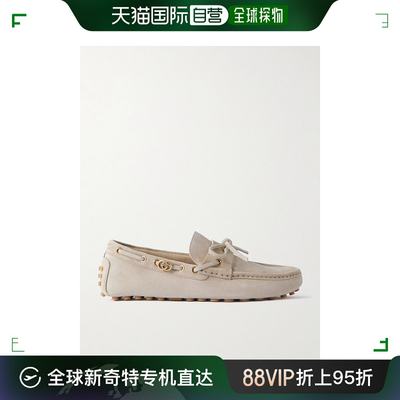 自营潮奢 Gucci 古驰 男士 Byorn Logo精饰绒面革开车鞋 780143CH