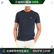 50412363 香港直邮HUGO BOSS 海军蓝色T恤 TEECURVED 416 男士