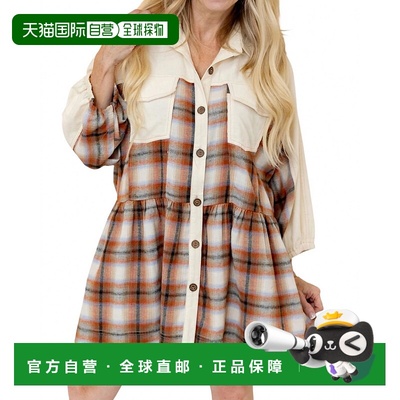 自营mustard seedCould've Been A Shacket Dress In Rust Brown