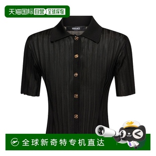 女士 1h可退 范思哲 香港直邮潮奢 罗纹粘胶纤维针织上衣 Versace