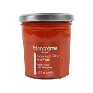 欧洲直邮blancreme草莓身体磨砂膏不刺激不油腻滋润肌肤清爽175ml