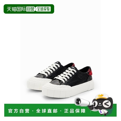 日本直邮Desigual 格子花纹厚底运动鞋 DE819BW22802