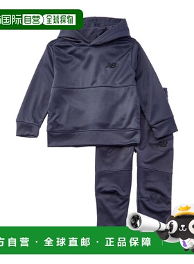 自营New Balance 2pc Tech Fleece Hoodie & Pant Set - grey 美