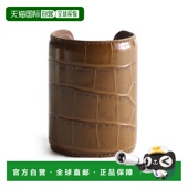香港直邮toteme 女士 长款 1h可退 鳄鱼纹压花皮革手镯 brown棕色