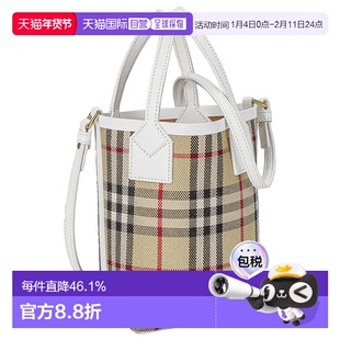 日本直邮BURBERRY博柏利手提包经典格子女士经典大牌简约风时尚新