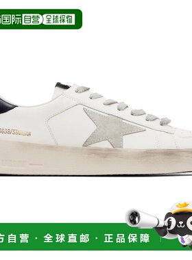 1h可退 香港直邮潮奢 GOLDEN GOOSE 男士 白色 Stardan 运动鞋 GM