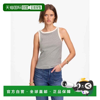 自营Women's Madewell Brightside Tank Top Lighthouse Striped
