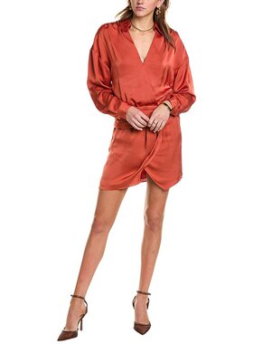 【美国奥莱】直发 Ramy Brook Jaymie 迷你连衣裙 - 橙色