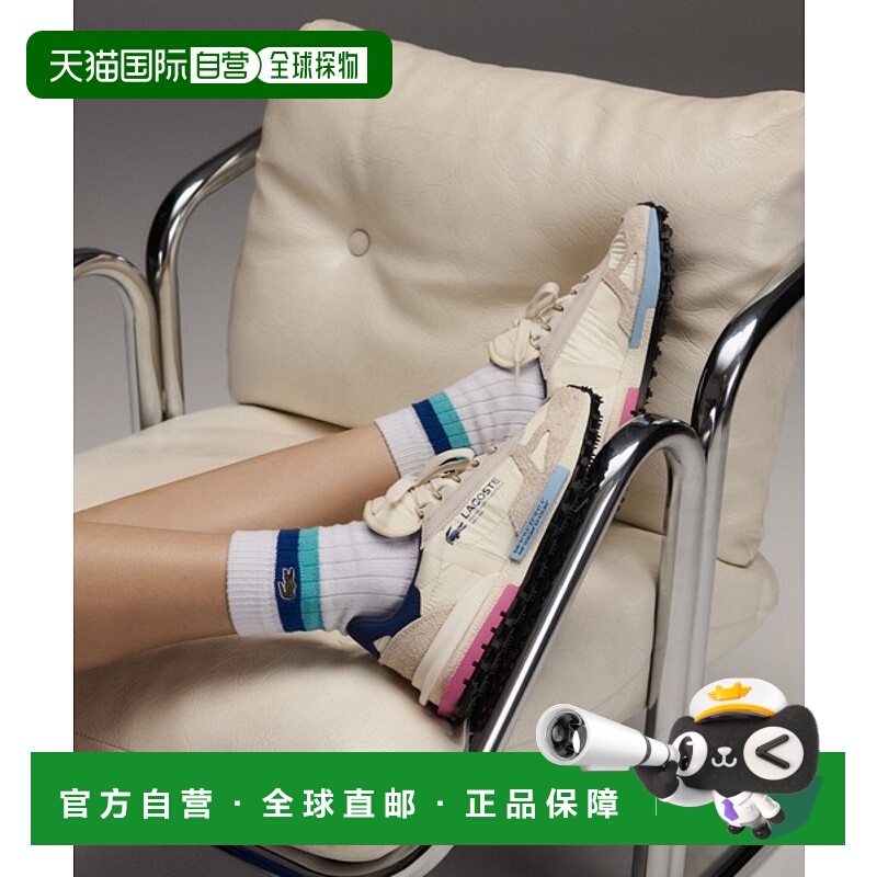 日潮跑腿LACOSTE法国鳄鱼 女子精英 224 1 SFA 缓震运动鞋 48SFA0