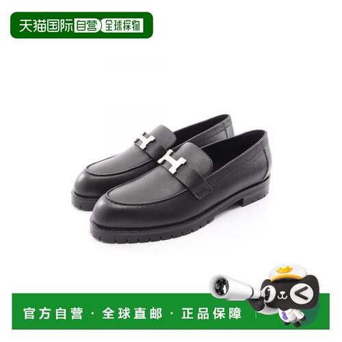 1h可退 日本直邮中古Hermes爱马仕女S级99新loafers乐福鞋牛皮鞋