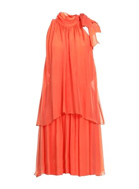 潮奢 Attic And Barn 女士 中长连衣裙 orange橙色 舒适时尚