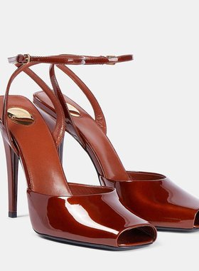 Saint Laurent 圣罗兰 女士 La Scandale 110 漆皮凉鞋 001124