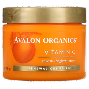 香港直邮avalon organics维生素C面霜滋养48g保湿补水姜黄芦正品