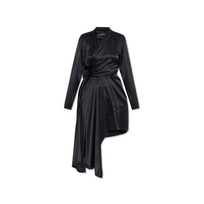 BALENCIAGA 女士连衣裙 809063TKN011000 AW2024 黑色